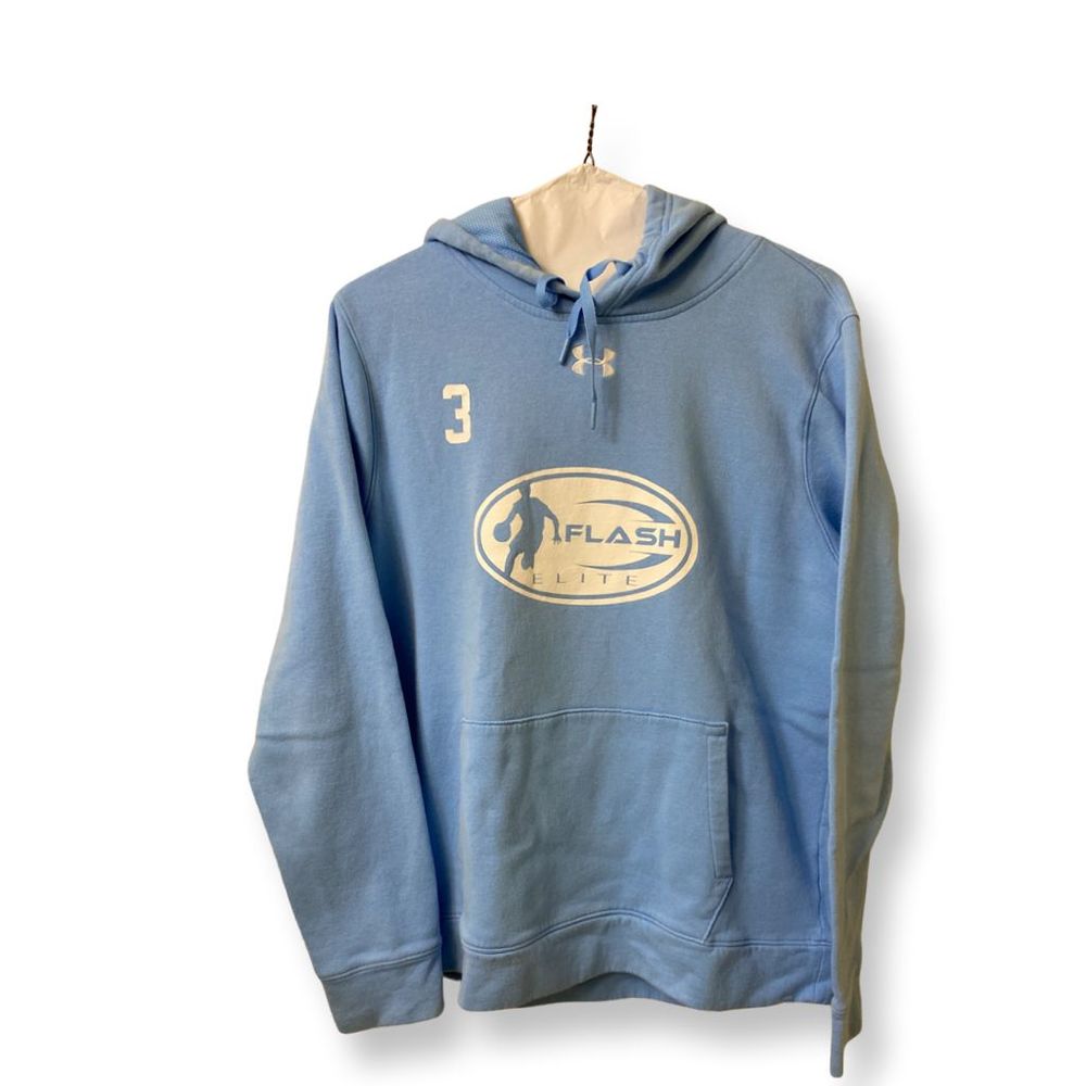 Under Armour Large Flash Elite Baby Blue Hoodie